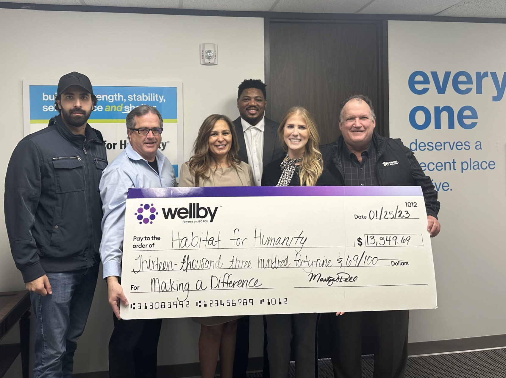 Wellby Financial Donates Over $13,000 to Bay Area Habitat